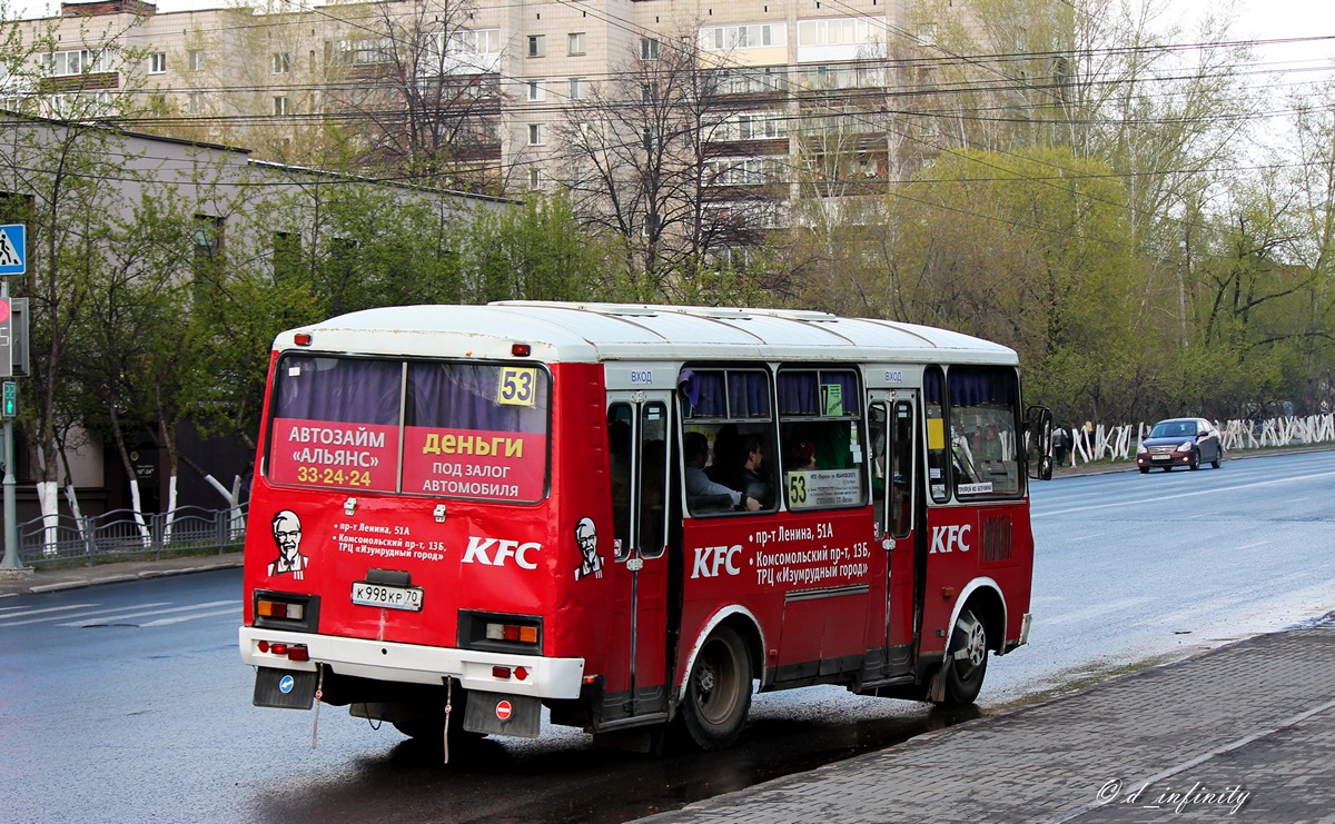 Томская область, ПАЗ-32054 № К 998 КР 70