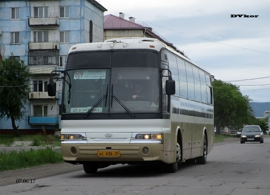 Приморский край, Hyundai AeroQueen Hi-Class № АС 436 25 — Фото — Автобусный  транспорт