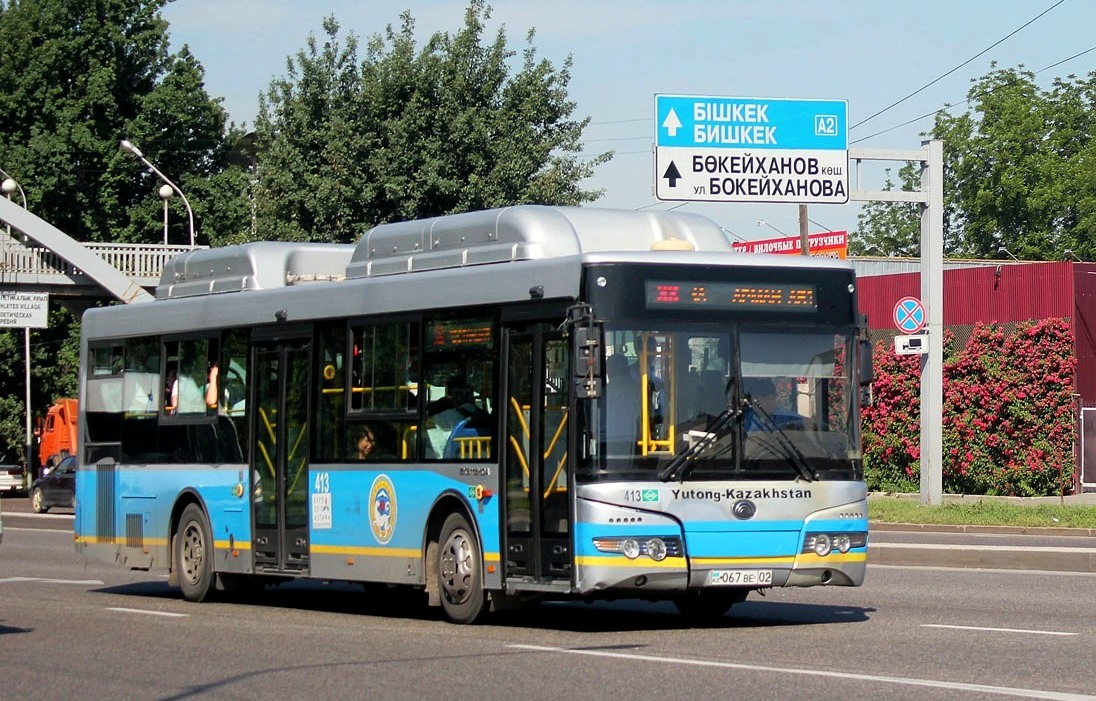 Алматы, Yutong ZK6118HGA № 413