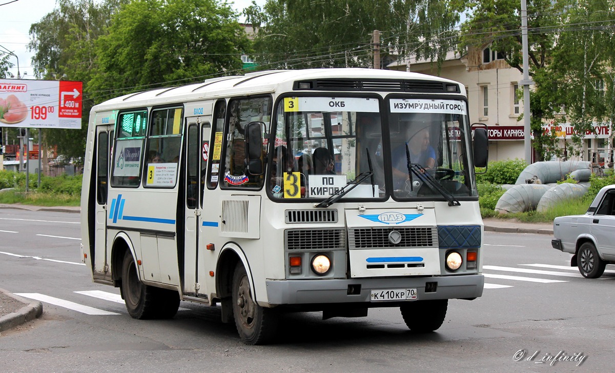 Томская область, ПАЗ-32054 № К 410 КР 70