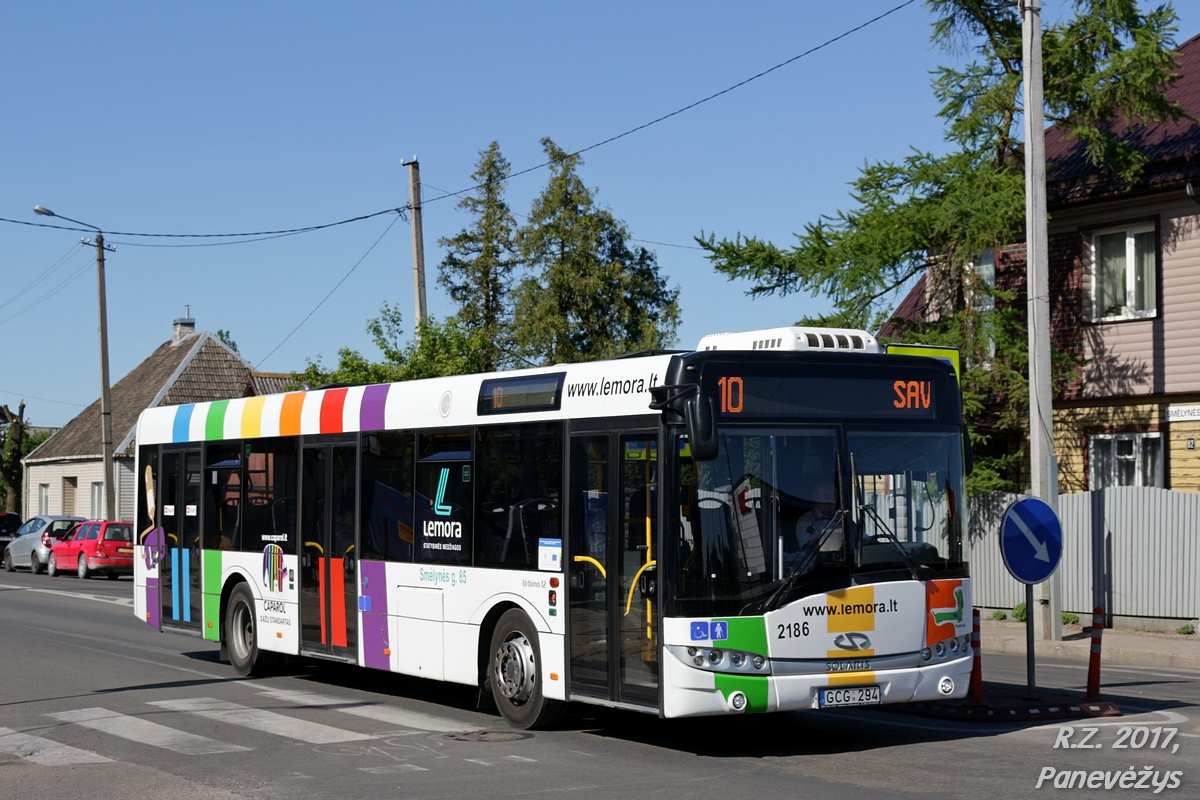 Литва, Solaris Urbino III 12 hybrid № 2186