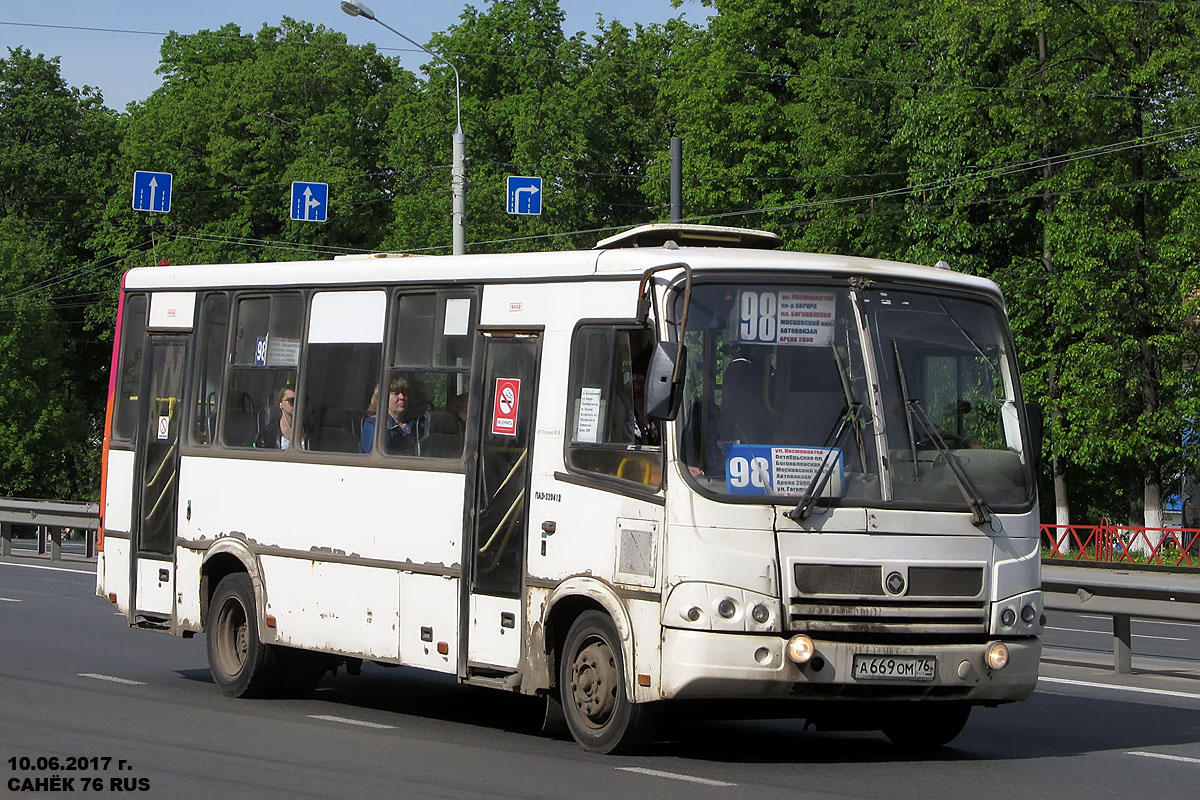 Ярославская область, ПАЗ-320412-03 № А 669 ОМ 76