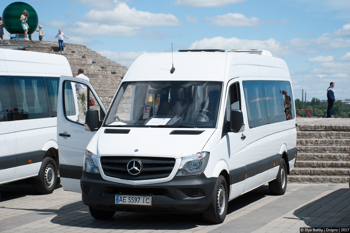 Днепропетровская область, Mercedes-Benz Sprinter W906 313CDI № AE 5597 IC; Днепропетровская область — Выставка достижений общественного транспорта — 10.06.2017