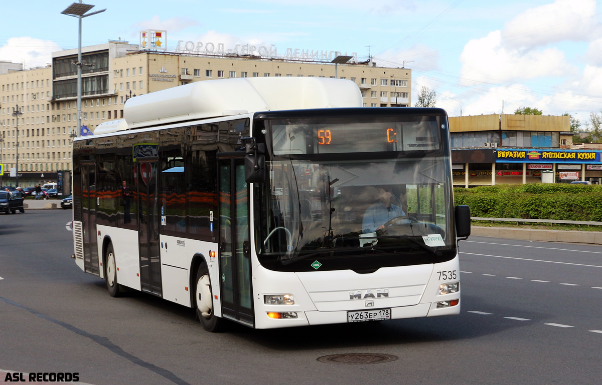 Санкт-Петербург, MAN A21 Lion's City NL313 CNG № 7535