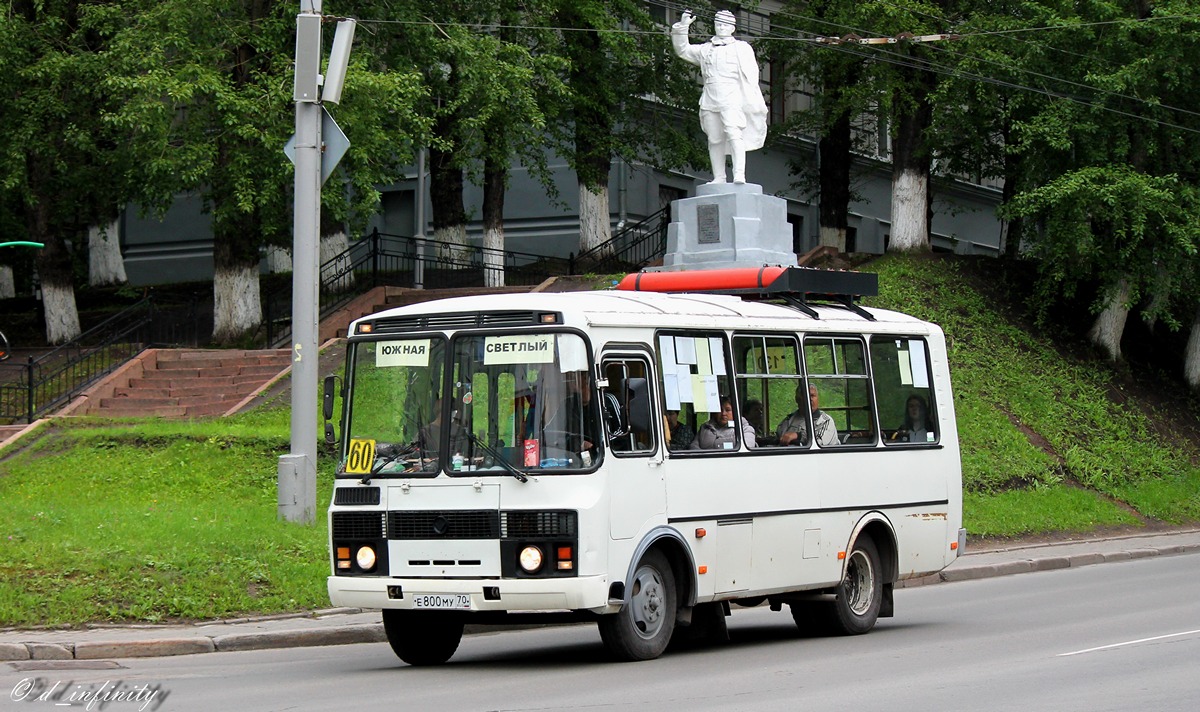 Томская область, ПАЗ-32054 № Е 800 МУ 70