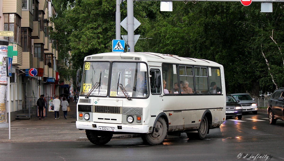 Томская область, ПАЗ-32054 № К 322 КС 70