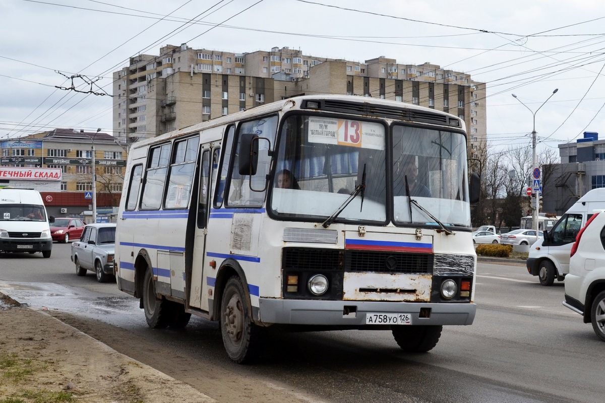 Ставропольский край, ПАЗ-32053 № А 758 УО 126