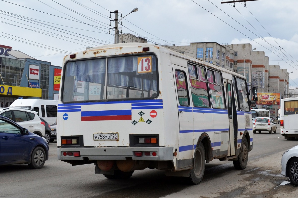 Ставропольский край, ПАЗ-32053 № А 758 УО 126