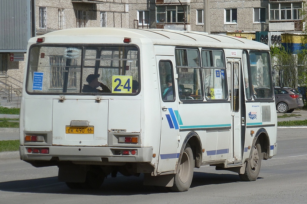 Свердловская область, ПАЗ-32053 № ЕК 490 66