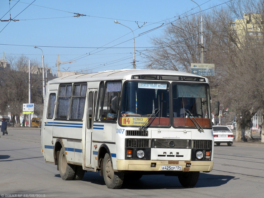 Волгоградская область, ПАЗ-32053 № 8107