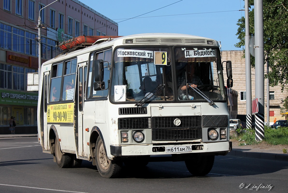 Томская область, ПАЗ-32054 № М 611 АМ 70