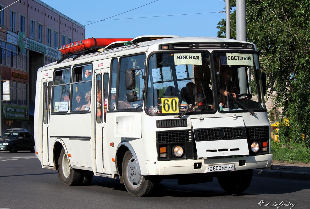 Томская область, ПАЗ-32054 № Е 800 МУ 70