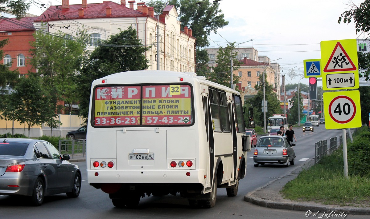 Томская область, ПАЗ-32054 № Е 102 ЕВ 70