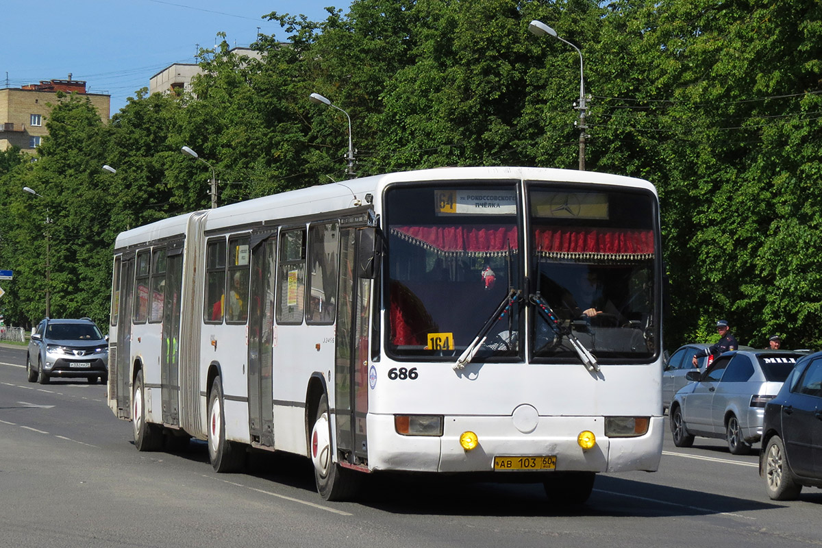 Псковская область, Mercedes-Benz O345G № 686