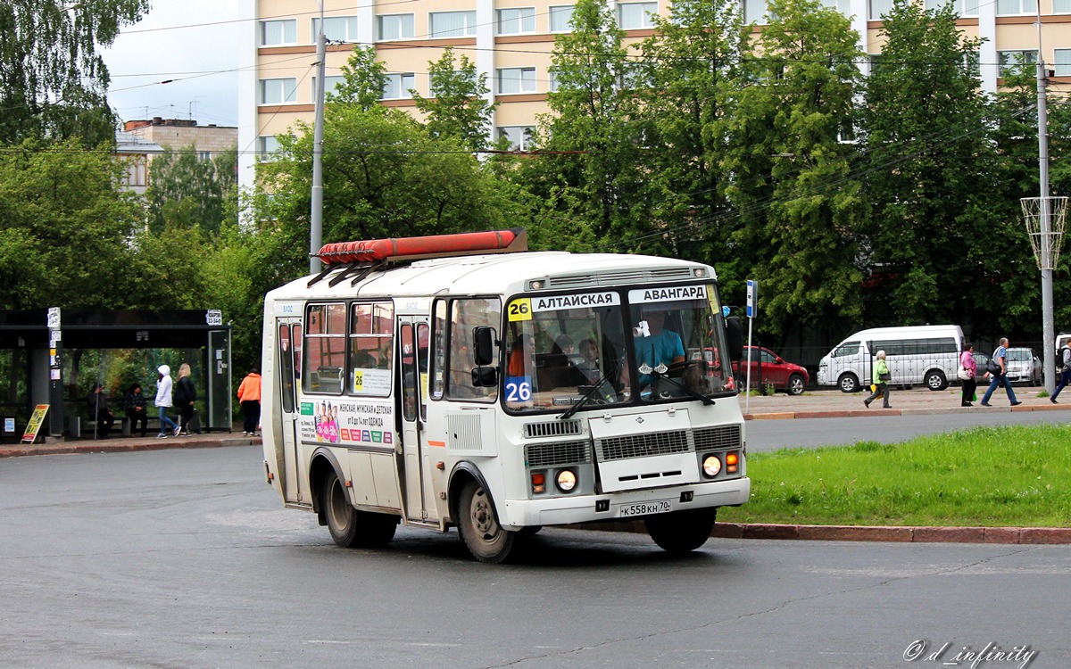 Obwód tomski, PAZ-32054 Nr К 558 КН 70