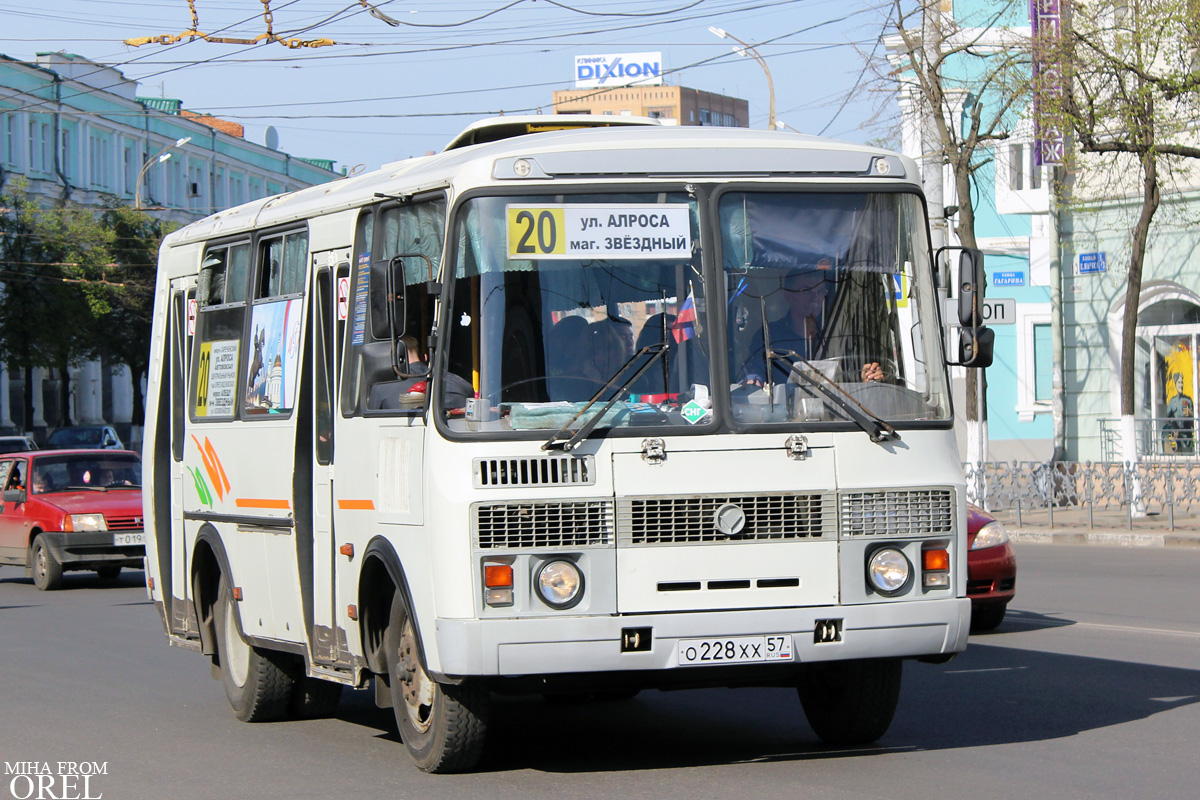 Орловская область, ПАЗ-32054 № О 228 ХХ 57