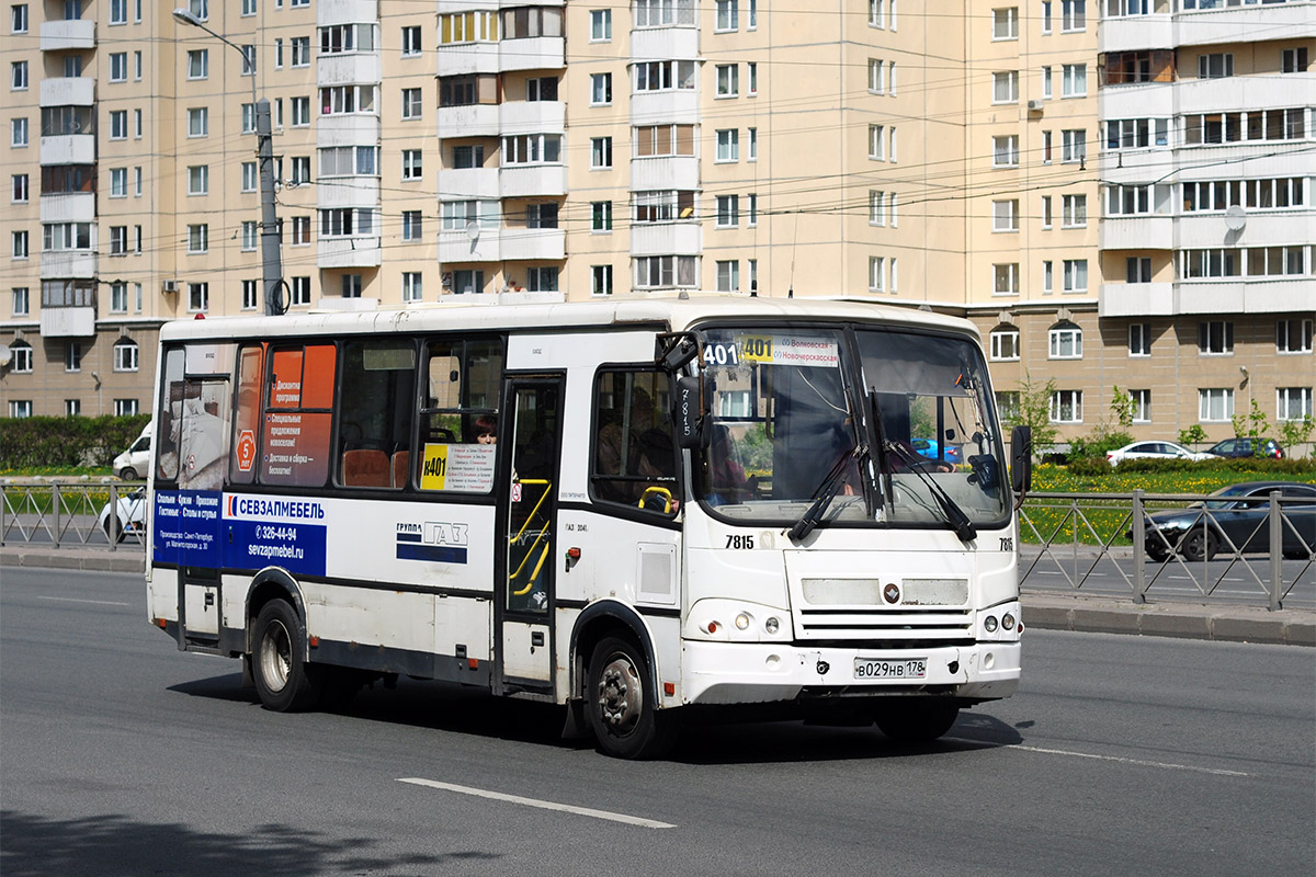 Санкт-Петербург, ПАЗ-320412-05 № 7815