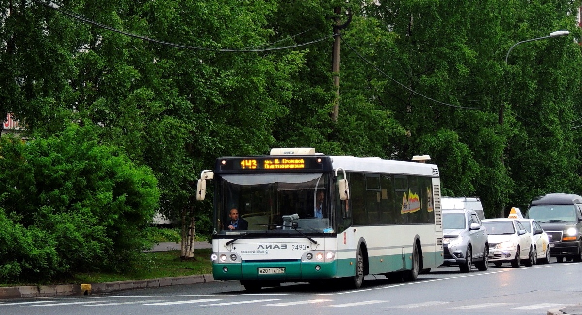 Санкт-Петербург, ЛиАЗ-5292.60 № 2493