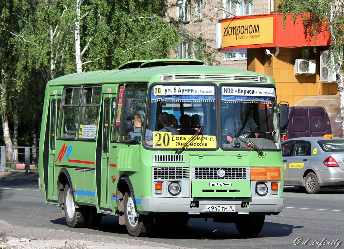 Томская область, ПАЗ-32054 № К 940 ТМ 70