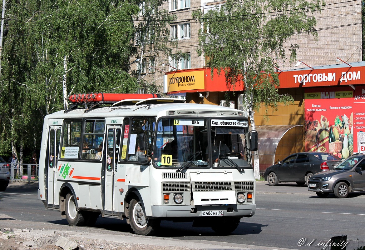 Томская область, ПАЗ-32054 № С 486 НВ 70