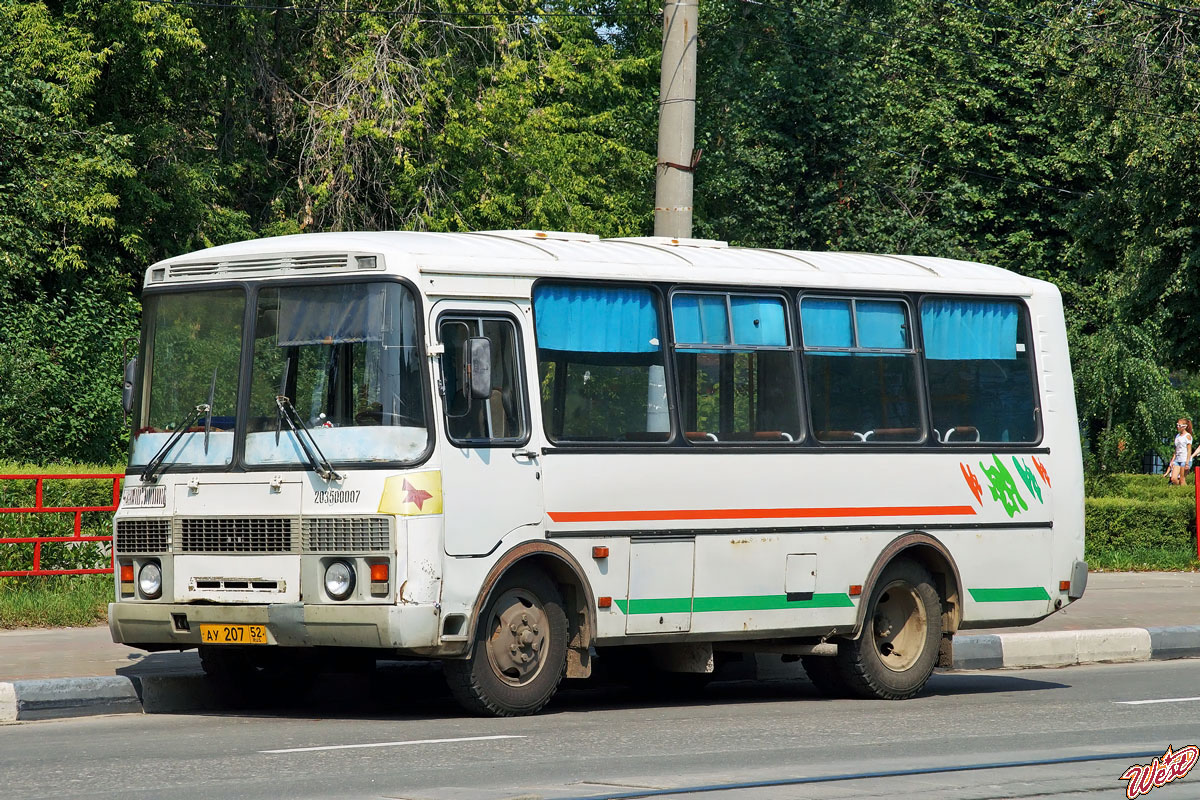 Нижегородская область, ПАЗ-32054 № АУ 207 52