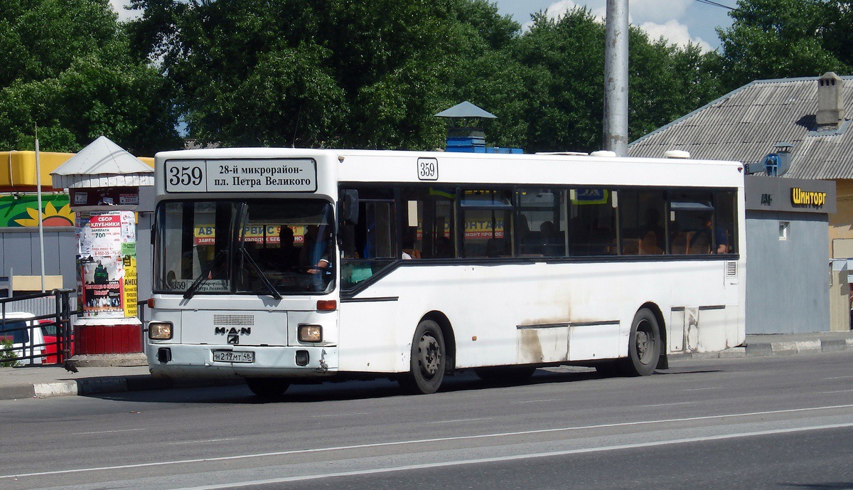 Липецкая область, MAN 791 SL202 № Н 217 МТ 48 — Фото — Автобусный транспорт