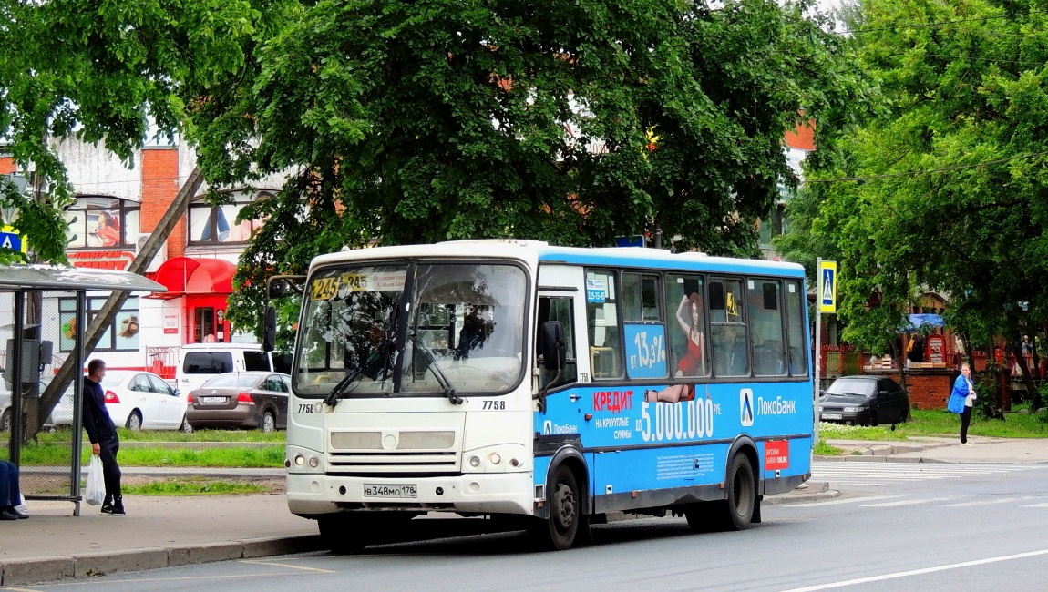 Санкт-Петербург, ПАЗ-320412-05 № 7758