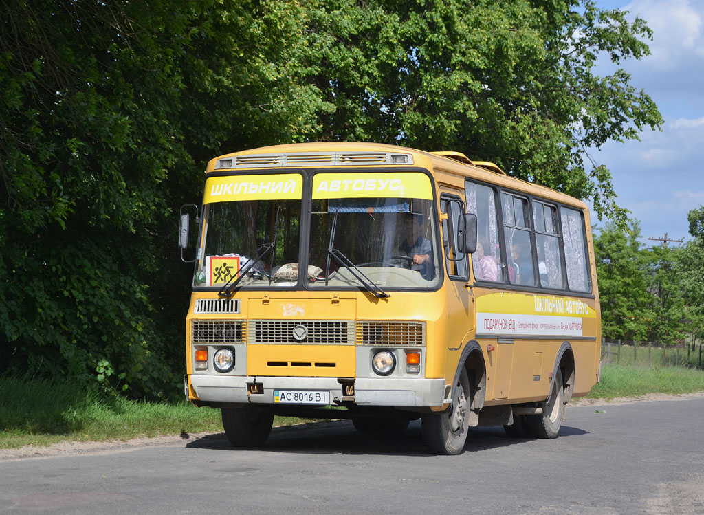 Волынская область, ПАЗ-32053-07 № AC 8016 BI