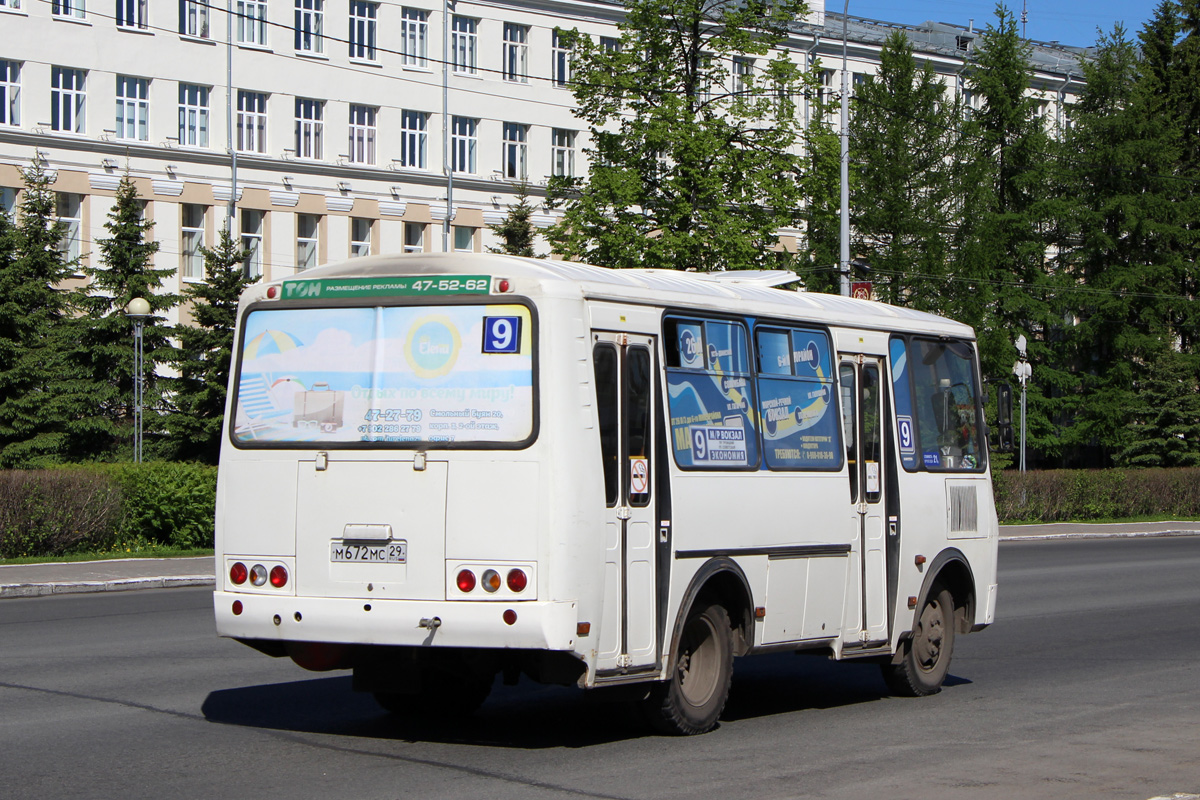 Архангельская область, ПАЗ-32054 № М 672 МС 29