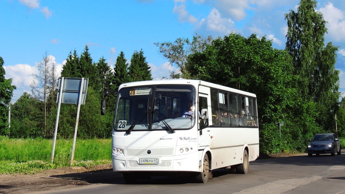 Ленинградская область, ПАЗ-320412-05 "Вектор" № О 496 РН 47