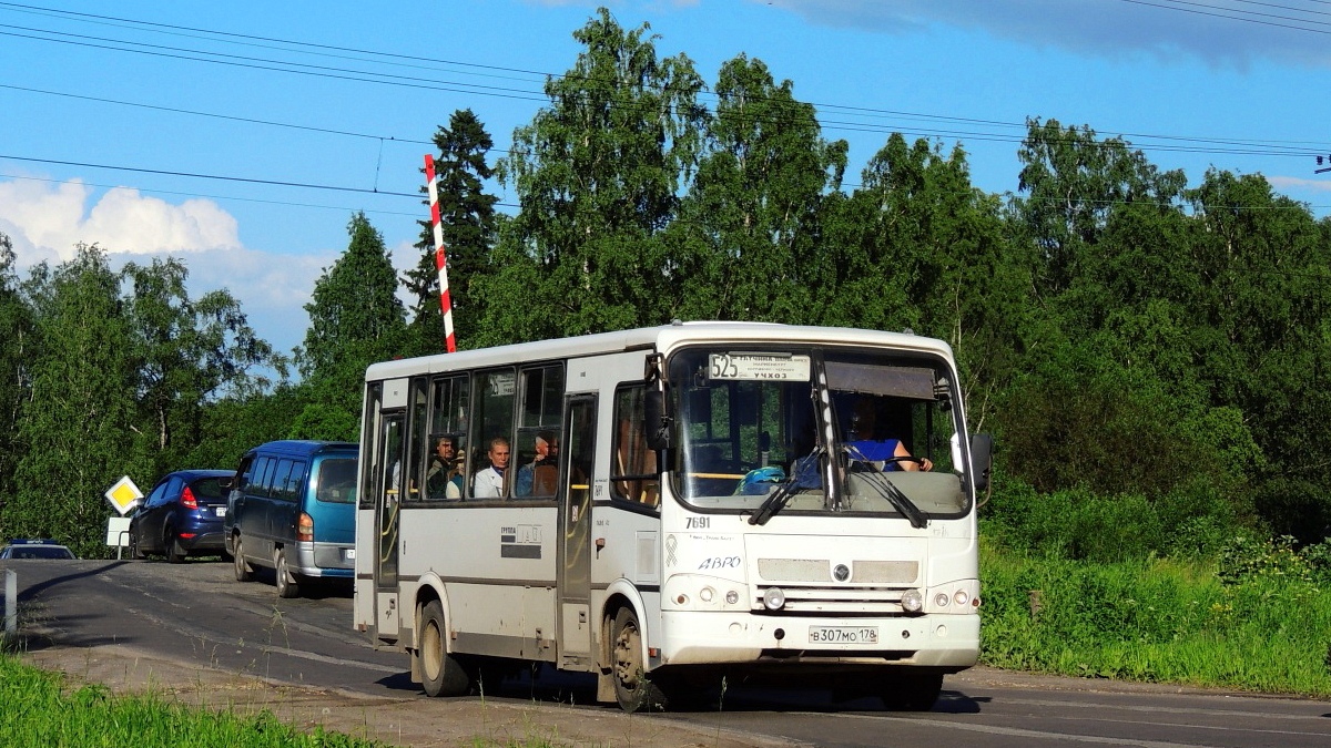 Ленинградская область, ПАЗ-320412-05 № 7691