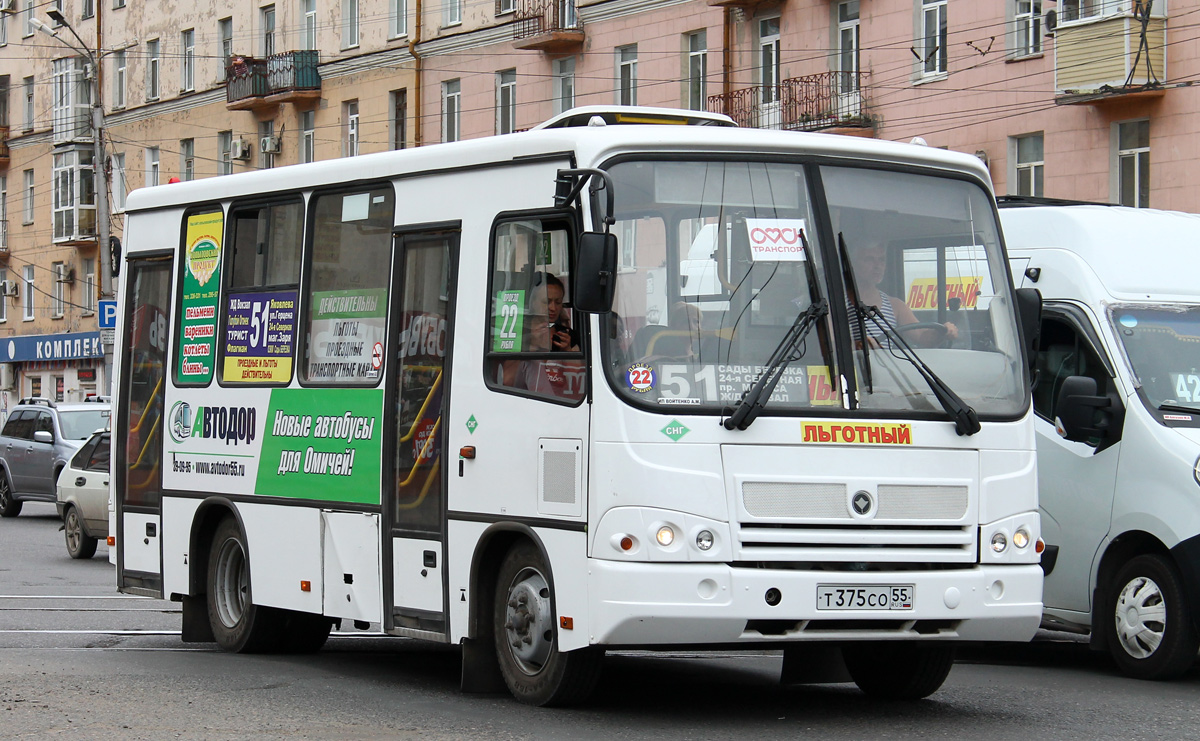 Омская область, ПАЗ-320302-08 № Т 375 СО 55