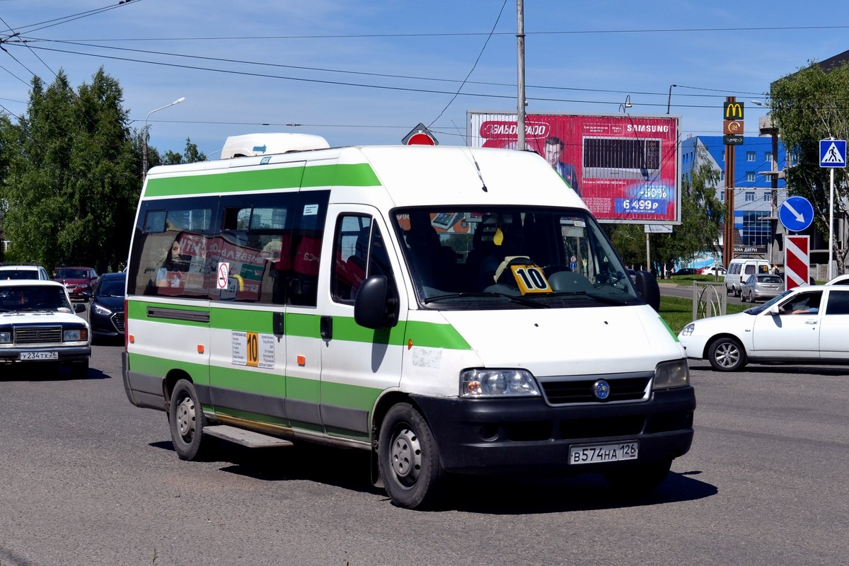 Ставропольский край, FIAT Ducato 244 CSMMC-RLL, -RTL № В 574 НА 126