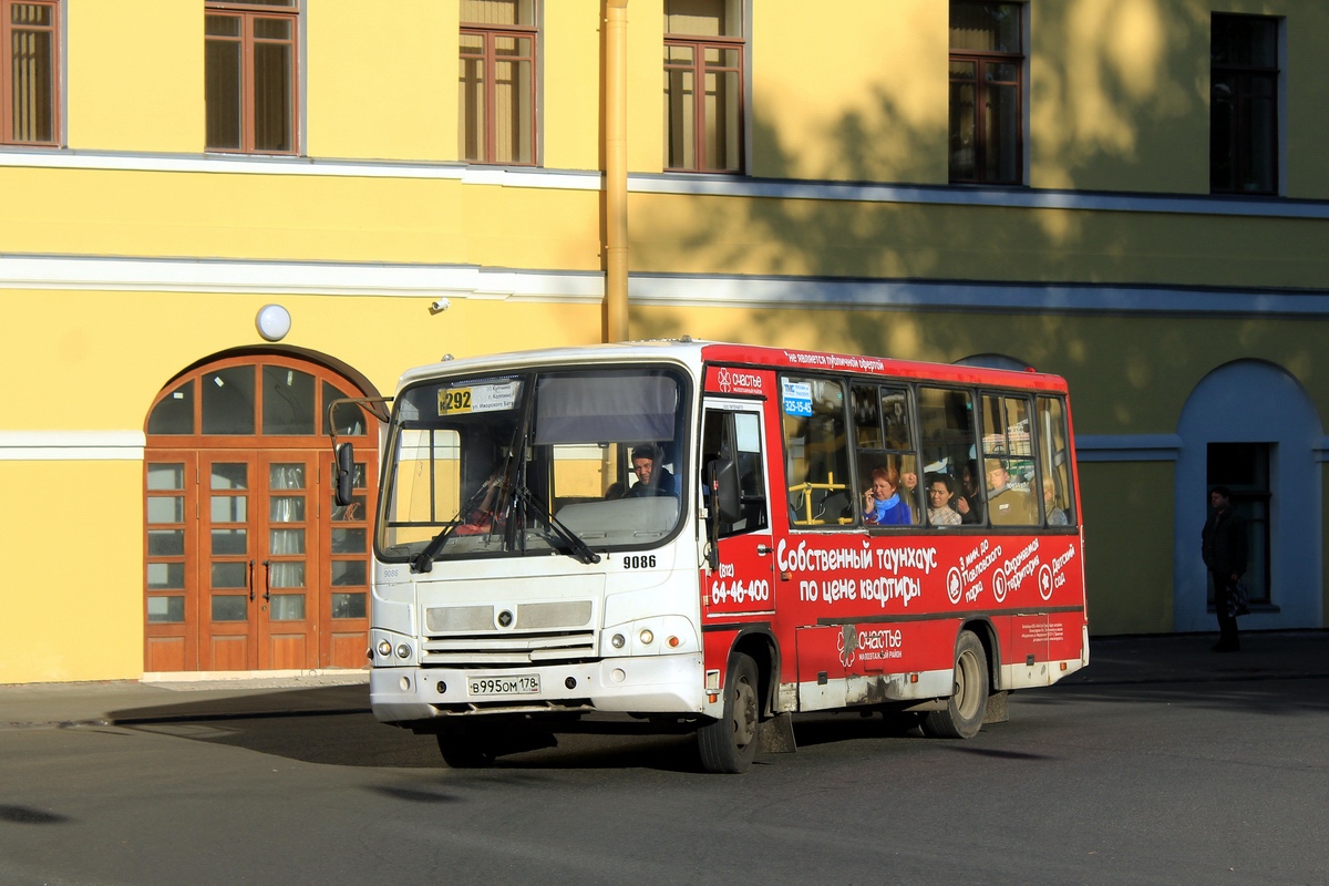 Санкт-Петербург, ПАЗ-320402-05 № 9086