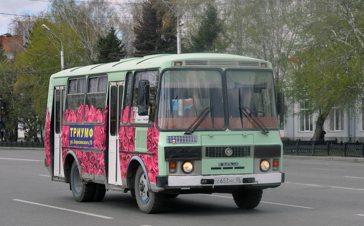 Омская область, ПАЗ-32054 № С 653 НС 55