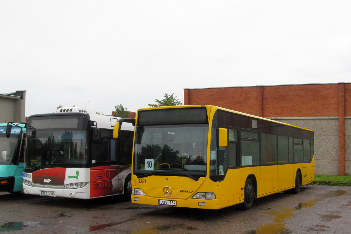 Литва, Solaris Urbino III 12 hybrid № 2190; Литва, Mercedes-Benz O530 Citaro № 2251