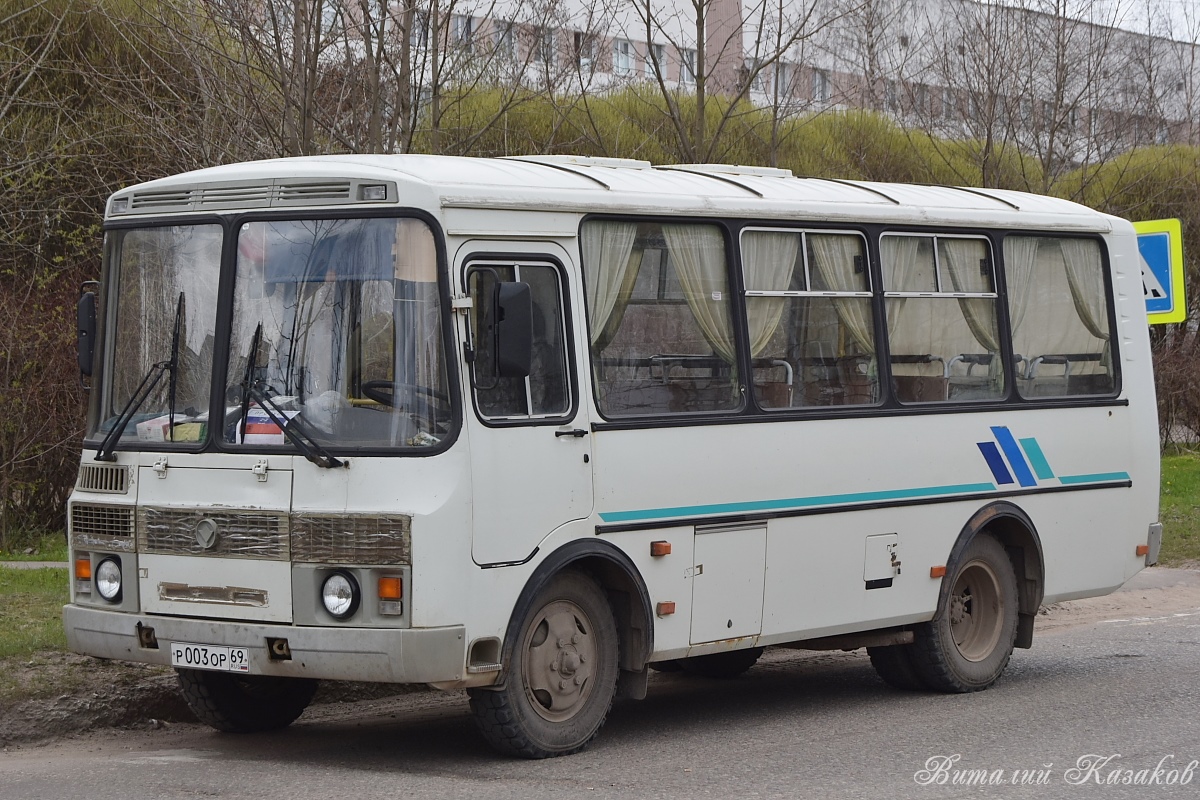 Тверская область, ПАЗ-32053 № Р 003 ОР 69