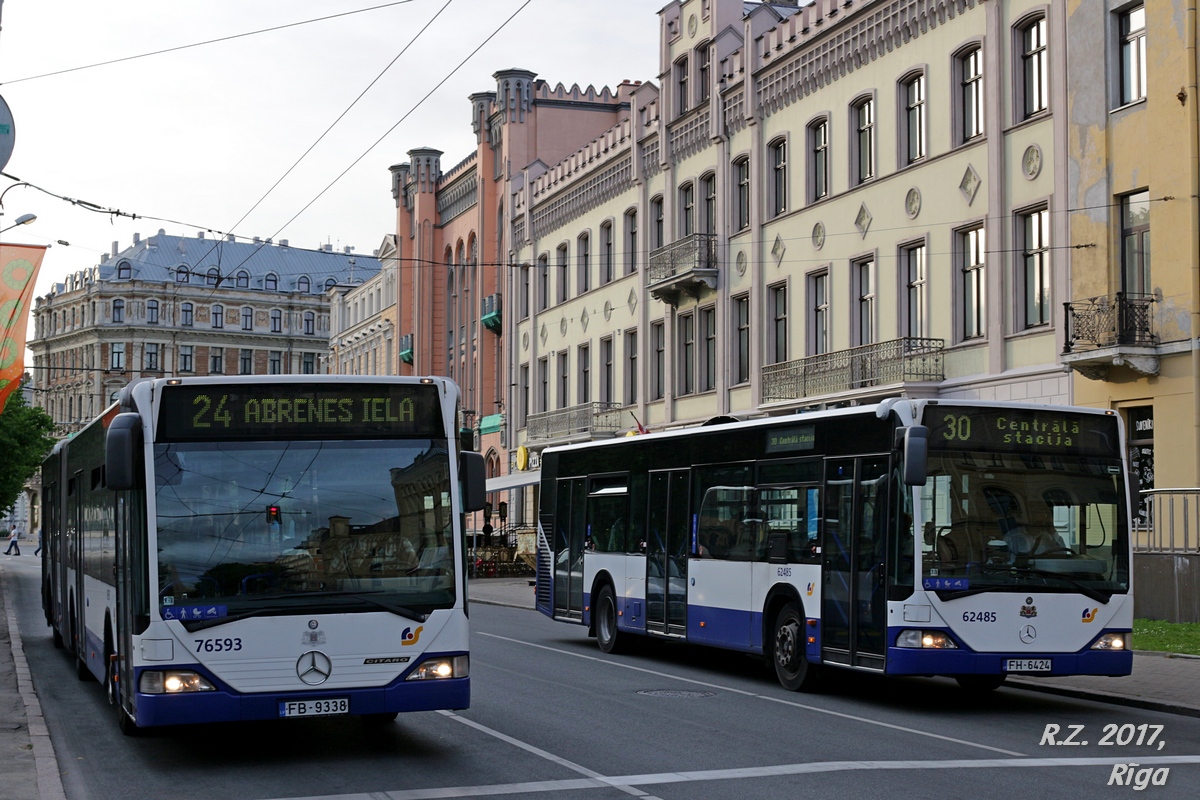 Латвия, Mercedes-Benz O530G Citaro G № 76593; Латвия, Mercedes-Benz O530 Citaro № 62485