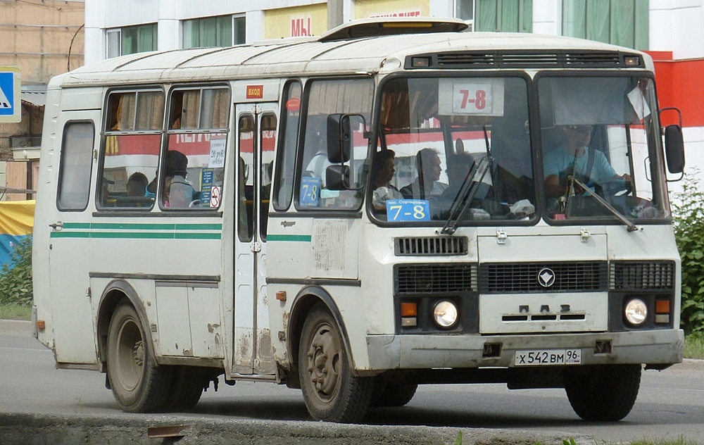 Свердловская область, ПАЗ-32053-07 № Х 542 ВМ 96