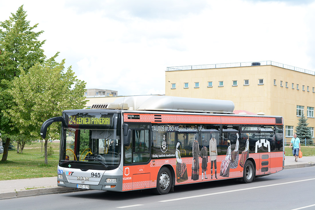 Литва, MAN A21 Lion's City NL273 CNG № 945