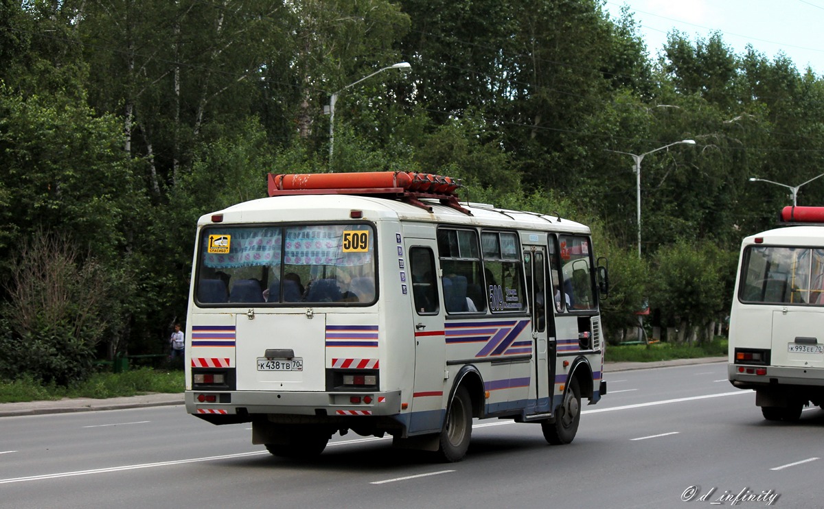 Oblast Tomsk, PAZ-32053-50 Nr. К 438 ТВ 70