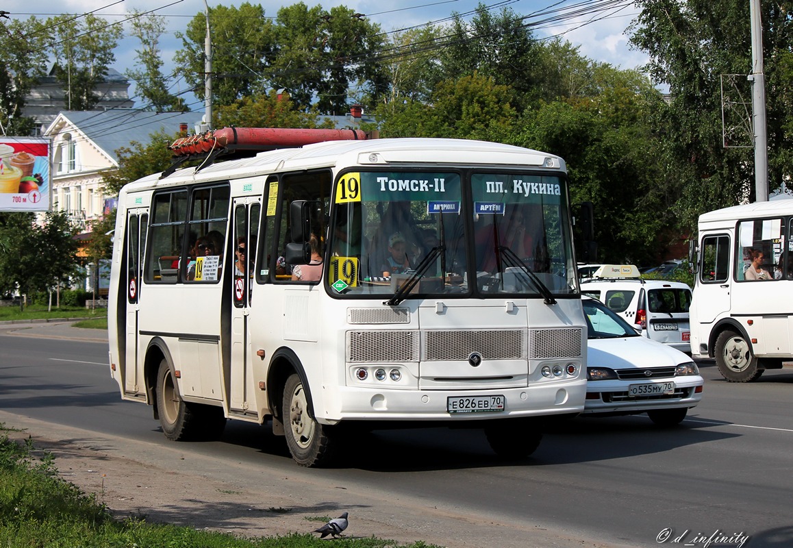 Томская область, ПАЗ-32054 № Е 826 ЕВ 70