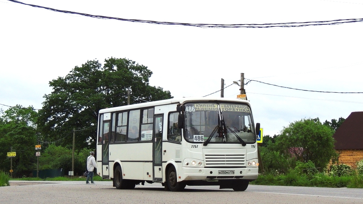 Санкт-Петербург, ПАЗ-320412-05 № 7757