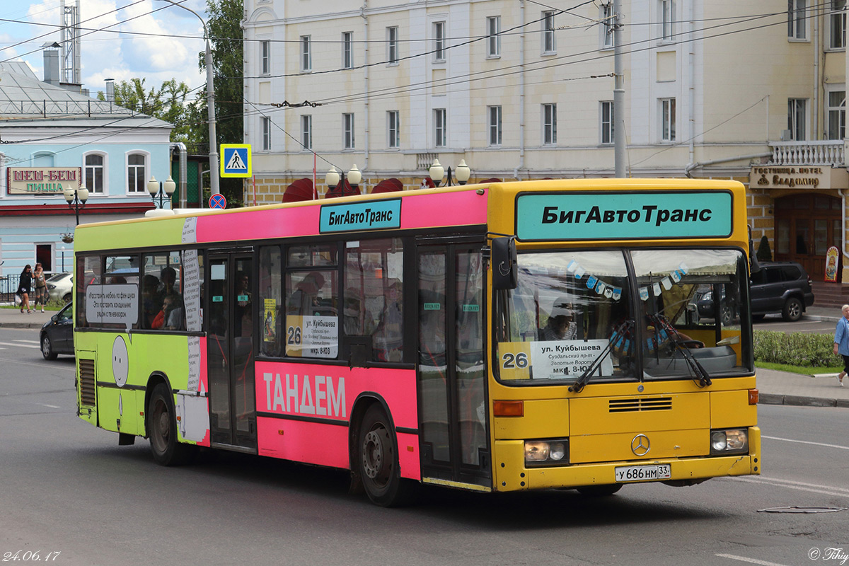 Vladimir region, Mercedes-Benz O405N2 č. У 686 НМ 33