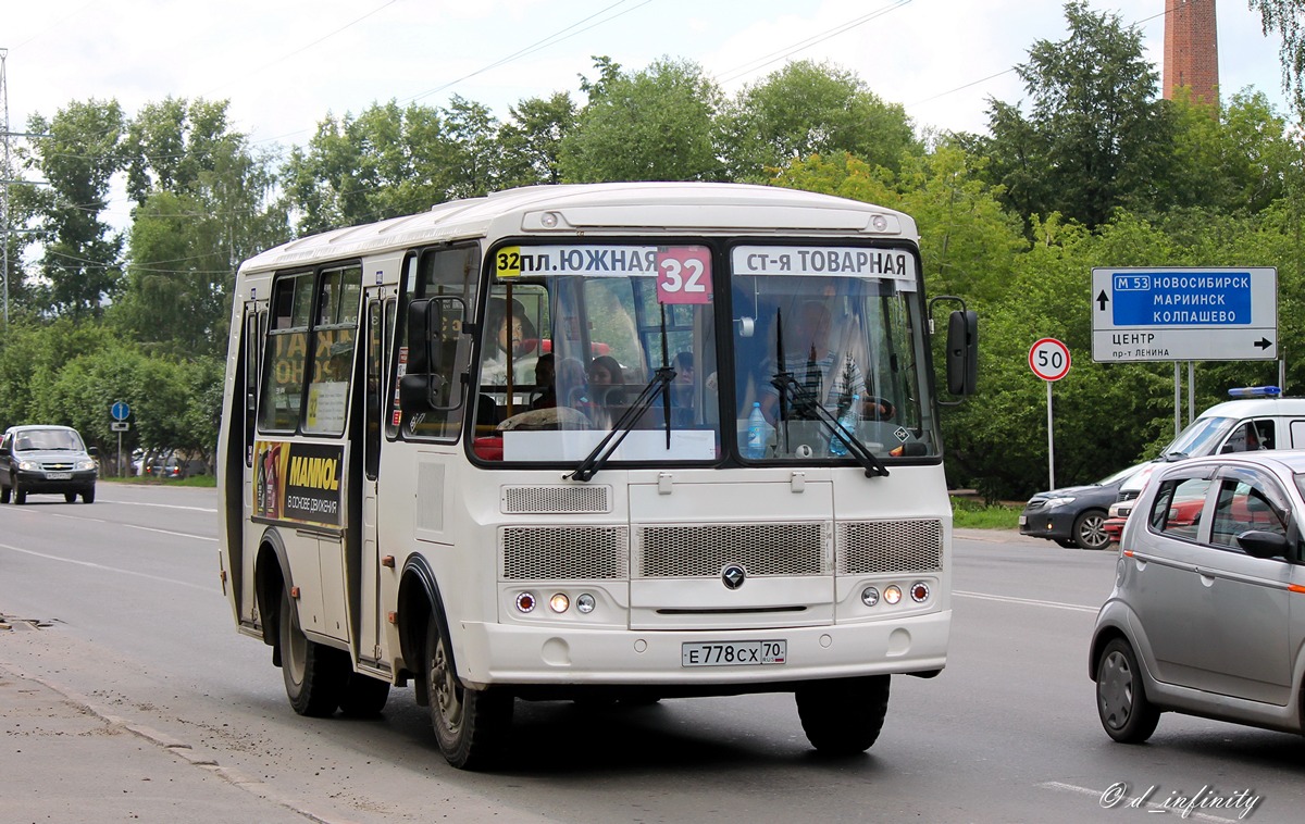 Томская область, ПАЗ-32054 № Е 778 СХ 70