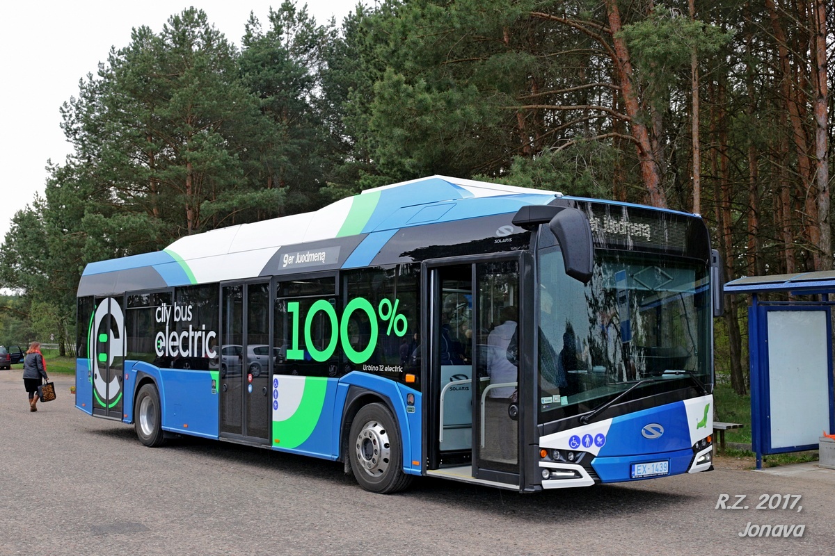 Литва, Solaris Urbino IV 12 electric № EX-1439