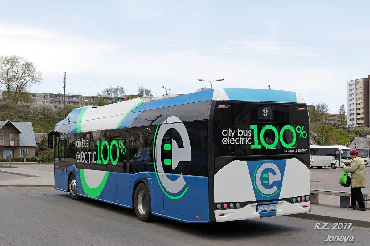 Литва, Solaris Urbino IV 12 electric № EX-1439