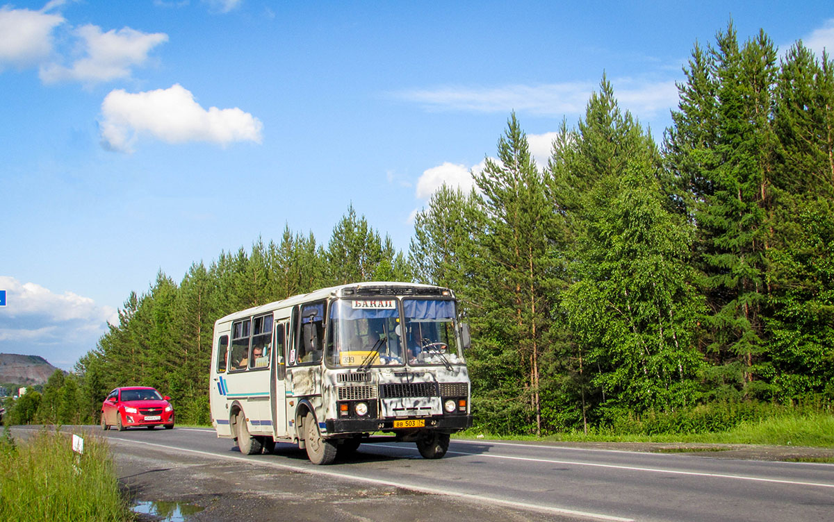 Челябинская область, ПАЗ-32053 № ВВ 503 74