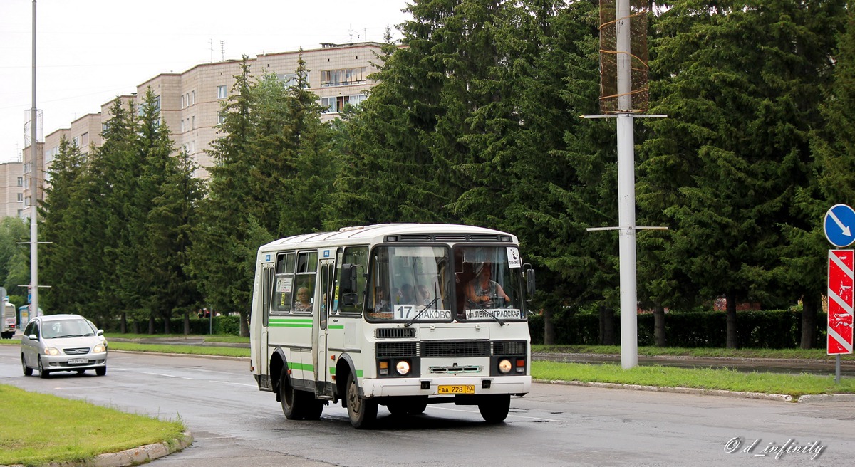 Томская область, ПАЗ-32054 № АА 228 70