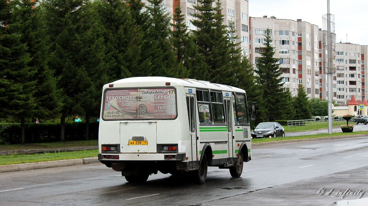 Томская область, ПАЗ-32054 № АА 228 70